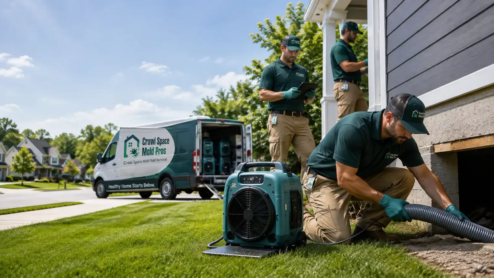 Crawl Space Mold Removal in Masonville, IA